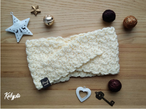 Zimní čelenka s překřížením — foto 1