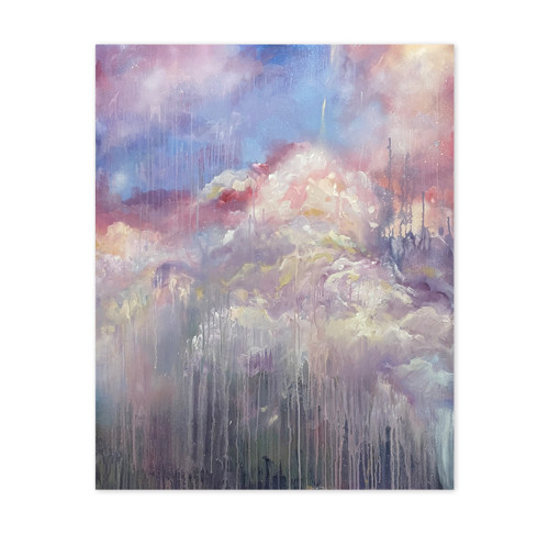"Příběhy mraků" / 80x100 cm / plátno