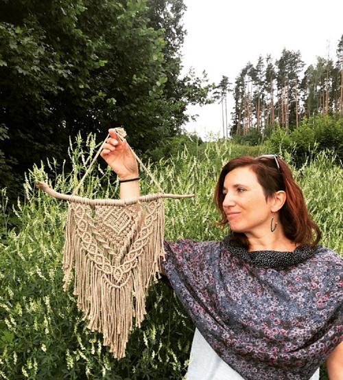 Macramé nástěnná dekorace — foto 1