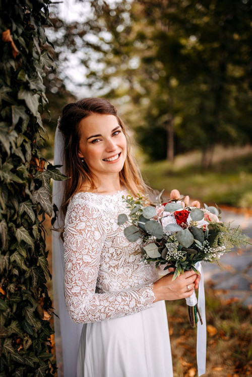 Svatební kytice Boho