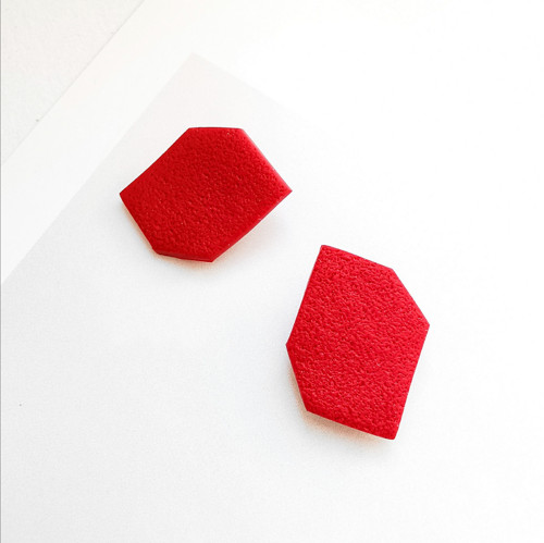 Náušnice Organic Red — foto 1