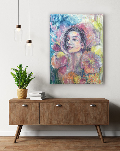 “ROZKVETLÁ” / 70x90 cm / plátno