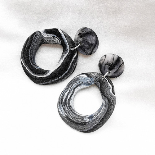 Náušnice Organic Black — foto 1