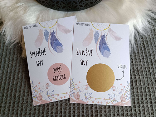Stírací los Splněné sny - Budeš babička