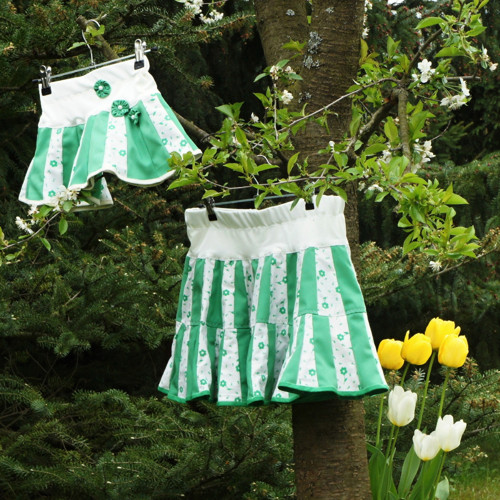 Patchworkové mini sukně pro maminku a dcerku — foto 1