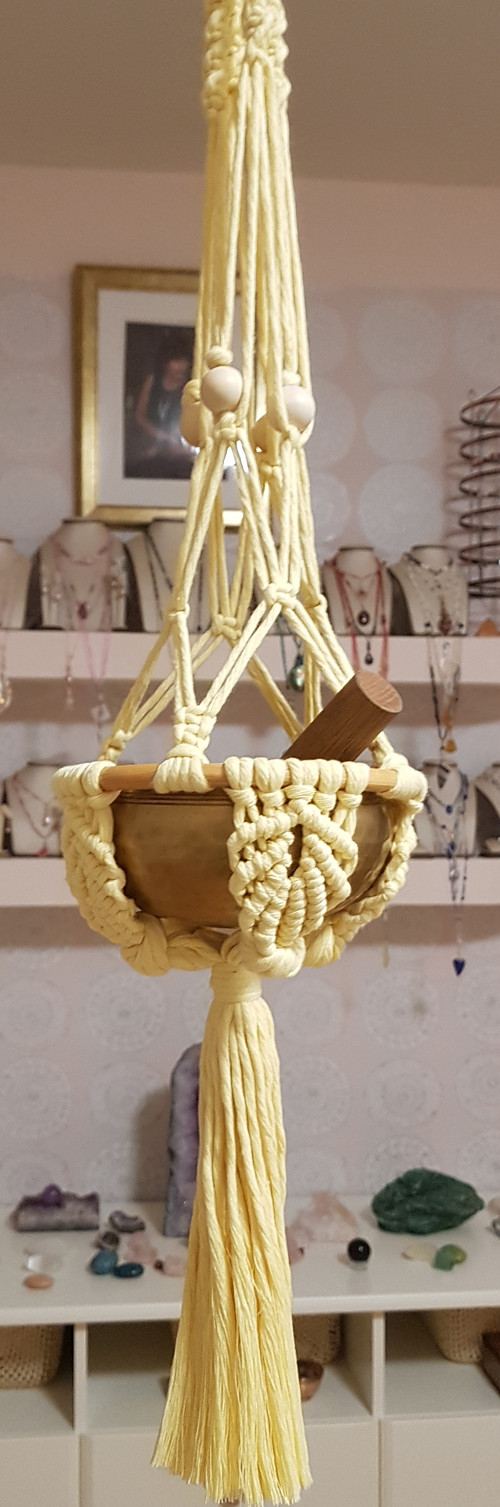 Macrame originální závěs na květiny