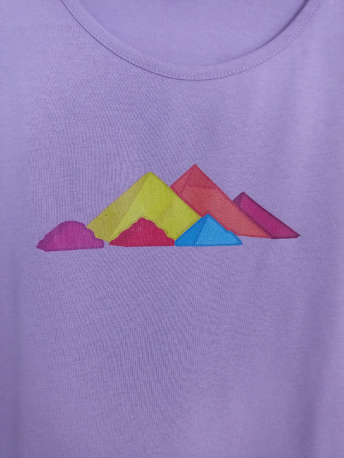 Tričko pyramidy barevné — foto 1