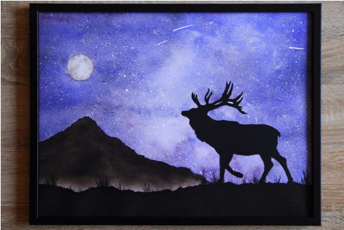 Za úplňku (Malovaný obraz 40x30 cm)