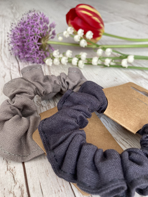 Ľanové scrunchies / rôzne farby/