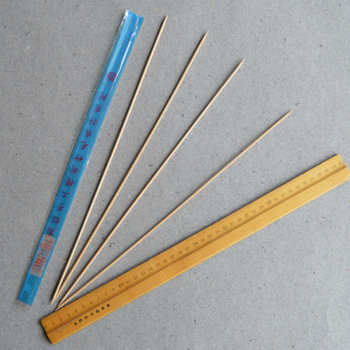 Bambusové jehlice délka 37cm, síla 3 mm