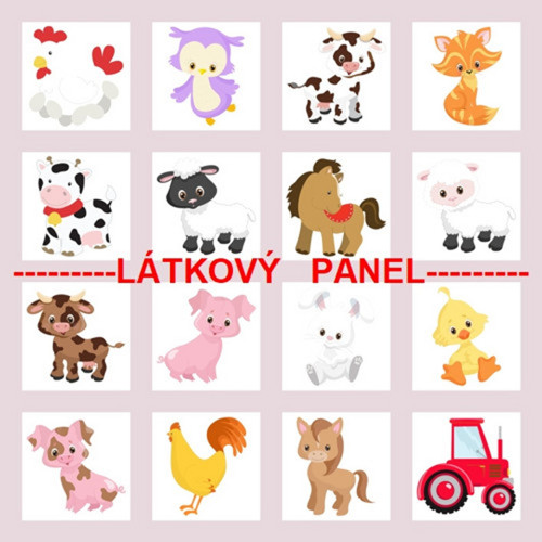 Pexesový panel NA STATKU 35x35 cm - skladem