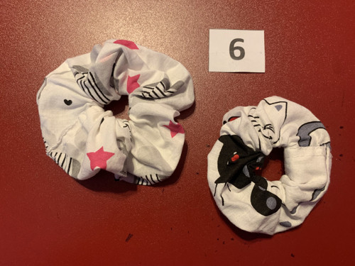 Látková gumička do vlasů - set č.6