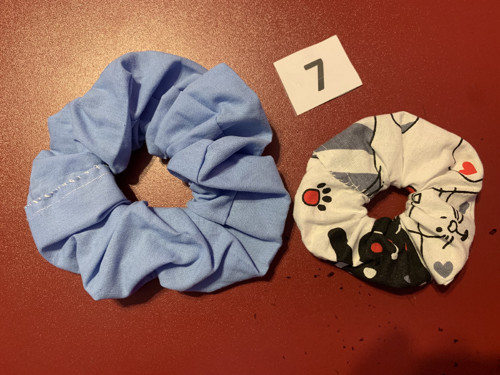 Látková gumička do vlasů - set č.6