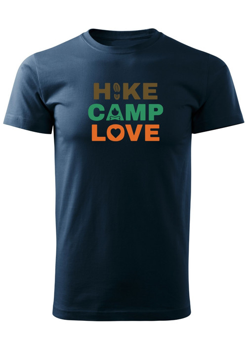 Pánské tričko "HIKE-CAMP-LOVE"
