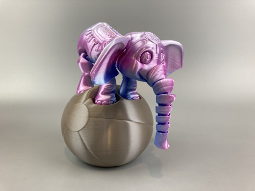 Veselý duhový slon - samostatný, 3D tisk — foto 1