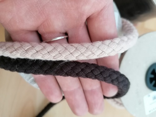 Bavlněná šňůra 9 mm splétaná