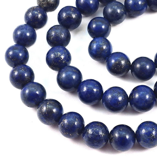 Lapis lazuli - kuličky 8 mm, 4 kusy
