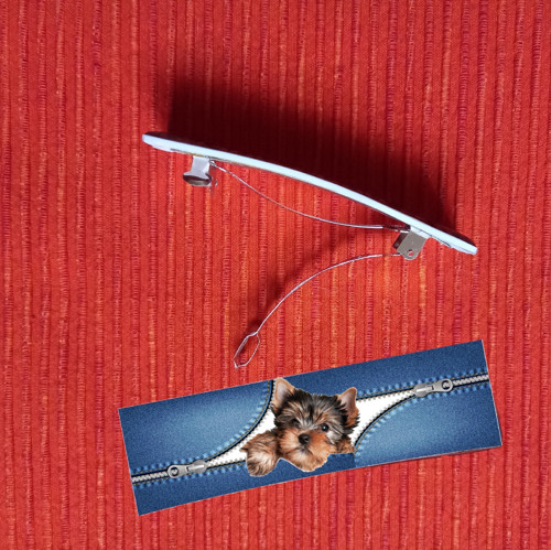 Jorkšír Automatická Spona Do Vlasů "Jeans"