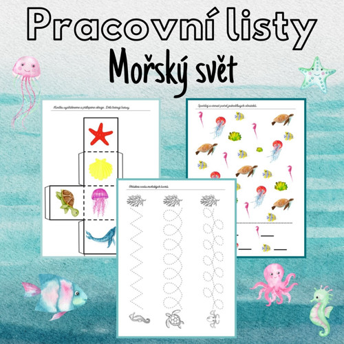 Mořský svět, pracovní listy