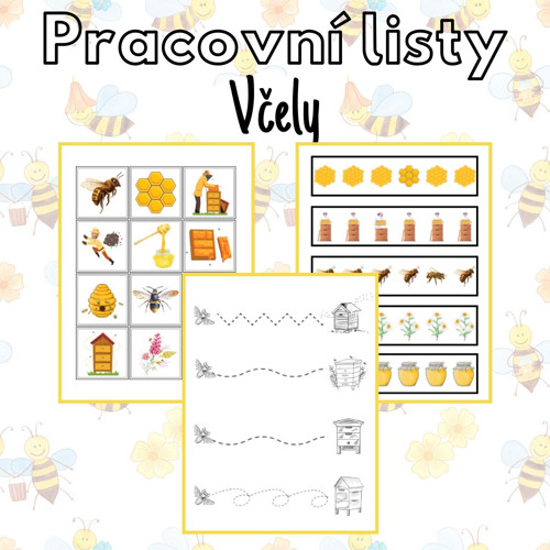 Včely, pracovní listy