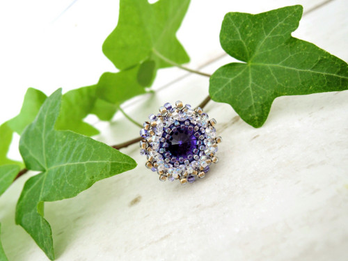Swarovski prsten "Tanzanite" - dámský — foto 1