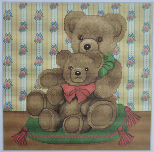 Graf.list pro křížkovou výšivku v. 30x30 cm, medví