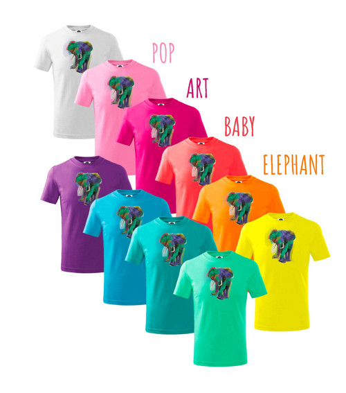 Tričko Pop Art Baby Elephant