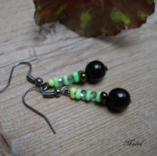 Farfalle green ........ náušnice