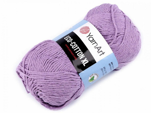 1ks (771) fialová sv. pletací příze eco - cotton