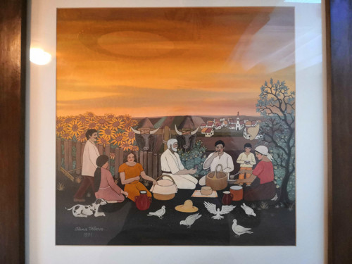 Indický piknik 40x40