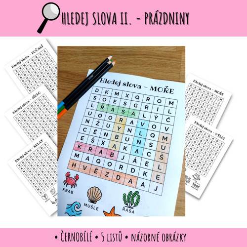 Hledej slova - Prázdniny PDF