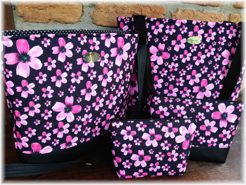 Crossbody - Růžové květy