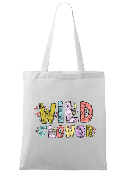 PEVNÁ plátěná taška "WILD FLOWER" — foto 1