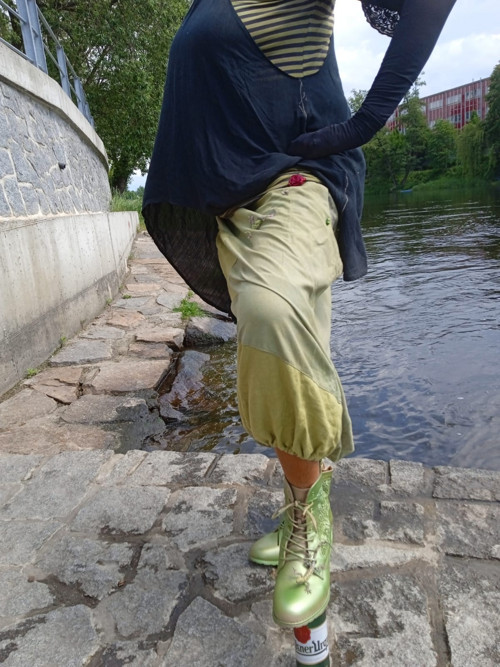Sukně len kanárek