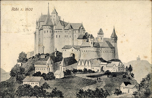 Pohlednice Hrad Rábí v roce 1500 — foto 1