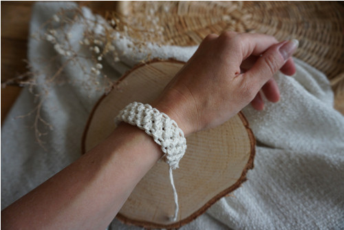 Macramé náramek Natural (B) — foto 1