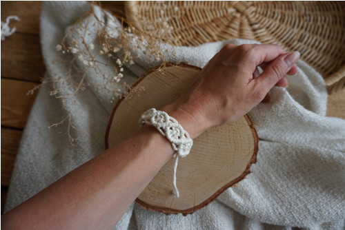 Macramé náramek Natural (A) — foto 1
