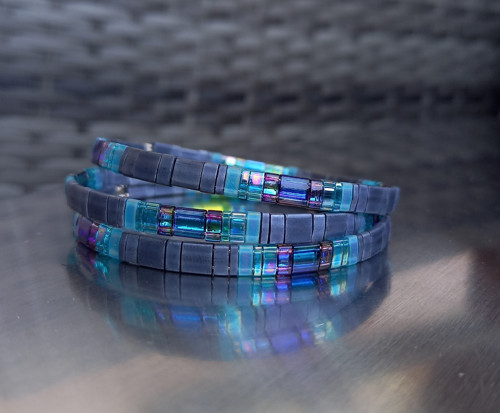 Gunmetal s petrolejovou 5,8 cm