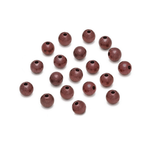 Kulička - korálek měděný 3/4mm, 50ks