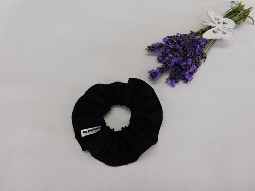 Gumička do vlasů / scrunchies - Černá