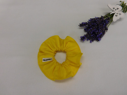 Gumička do vlasů / scrunchies - Žlutá