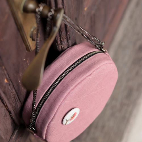 Dámská kulatá kabelka CIRKULINA - Mauve