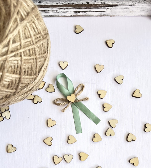 Svatební vývazek Rustic&Heart Sage