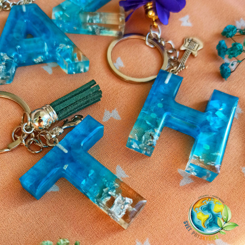 Přívěsek na klíče "Lovely blue"