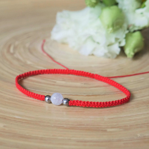 Shamballa náramek S1 // měsíční kámen, chir. ocel