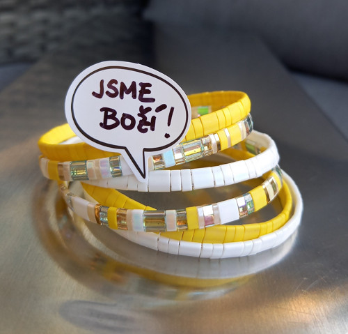 Sluníčkové léto... sada 3 náramků 5,9 cm
