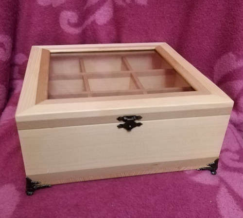 Krabička na čaj ČAJOVNÍK rozměr 23,7x23,7x10 cm