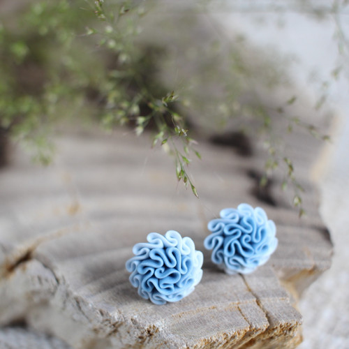 Náušnice Dusty blue — foto 1