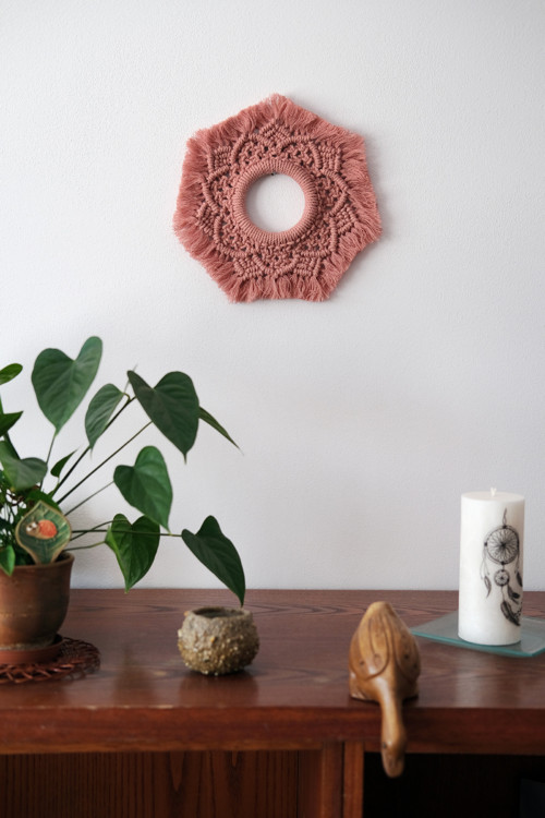 Macrame mandala malá