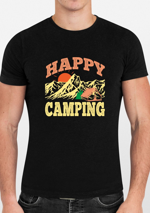 Pánské tričko "HAPPY CAMPING"